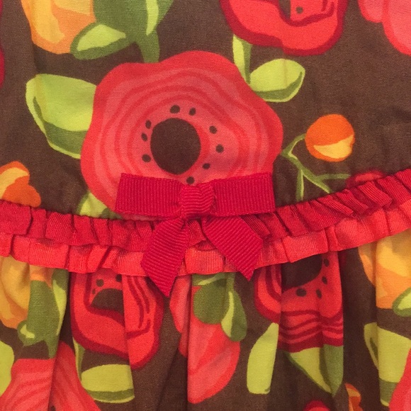 Gymboree Fall Floral Dress Infant Girl size 6-12 m - Picture 2 of 2